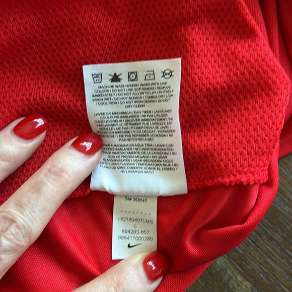 Nike Dri-Fit Ohio Galaxies Men's Jersey Red Short Sleeve Size L - Picture 6 of 8